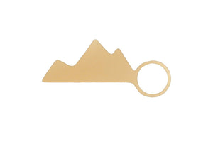 GOLD Mountain Charm - Traveller Charms