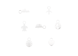 SILVER 3 x Accessoire Charm - Traveller Charms