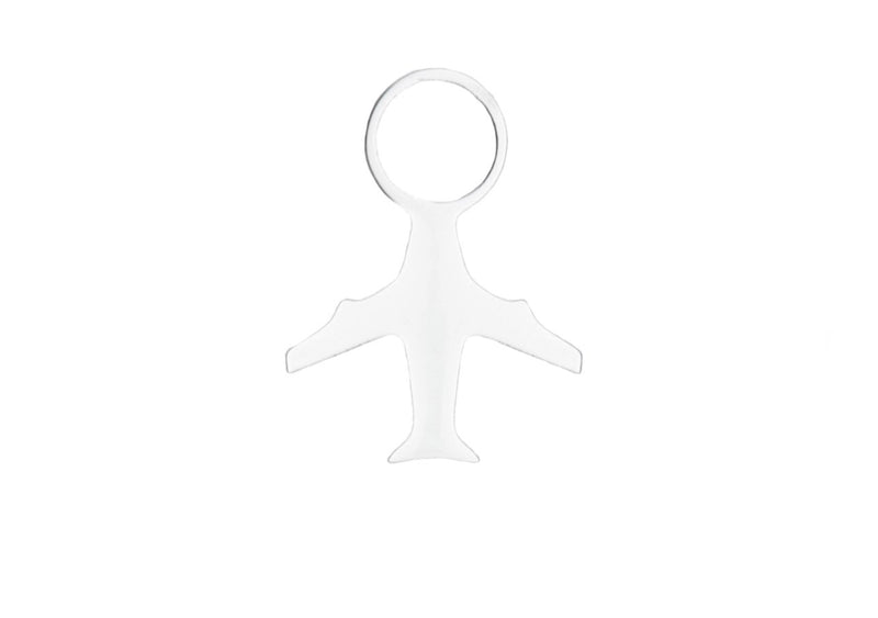 SILVER Airplane Charm - Traveller Charms